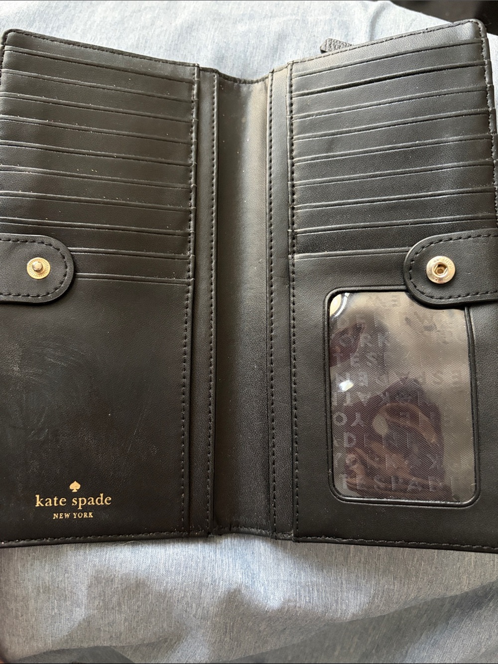 kate spade black wallet (low start) - Picture 2 of 6